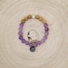 armband amethyst sandelholz silber