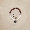 Mala Armband mit Magnesit und Sandelholz