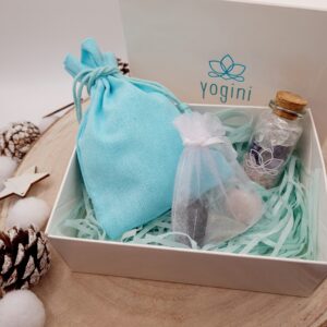 Geschenkbox mit Intention Jar und Crystal Set