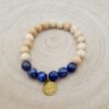 Armband mit Zirbe und Lapis Lazuli