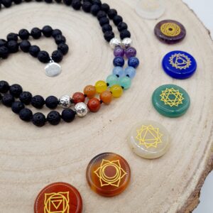 Chakra Mala und Steineset