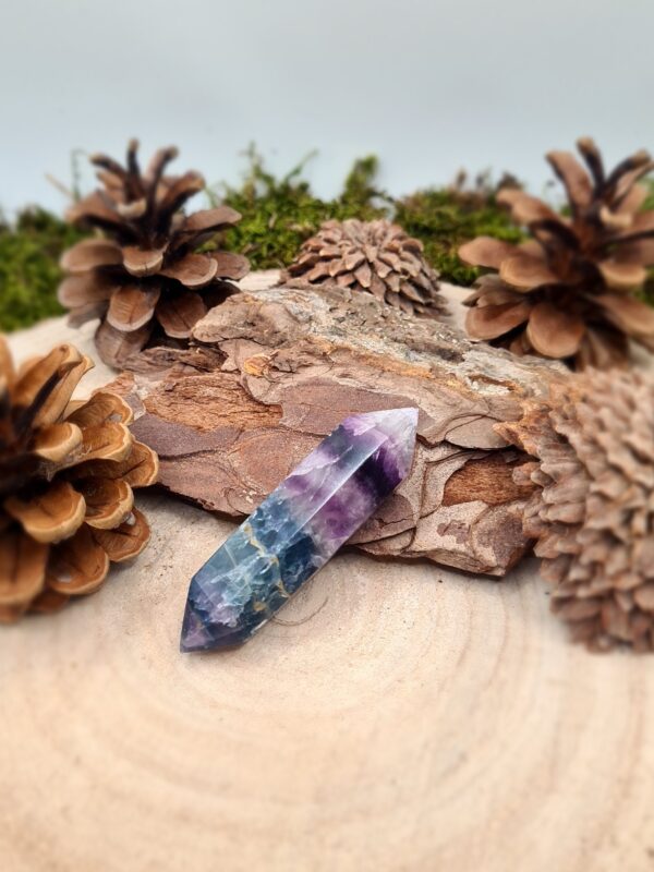 Amethyst- Fluorit Spitze