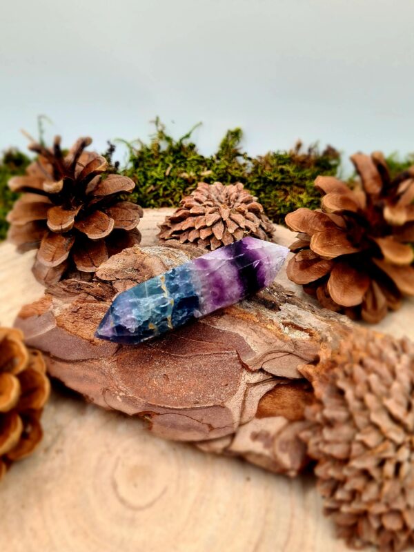 Amethyst Fluorit Spitze Detail